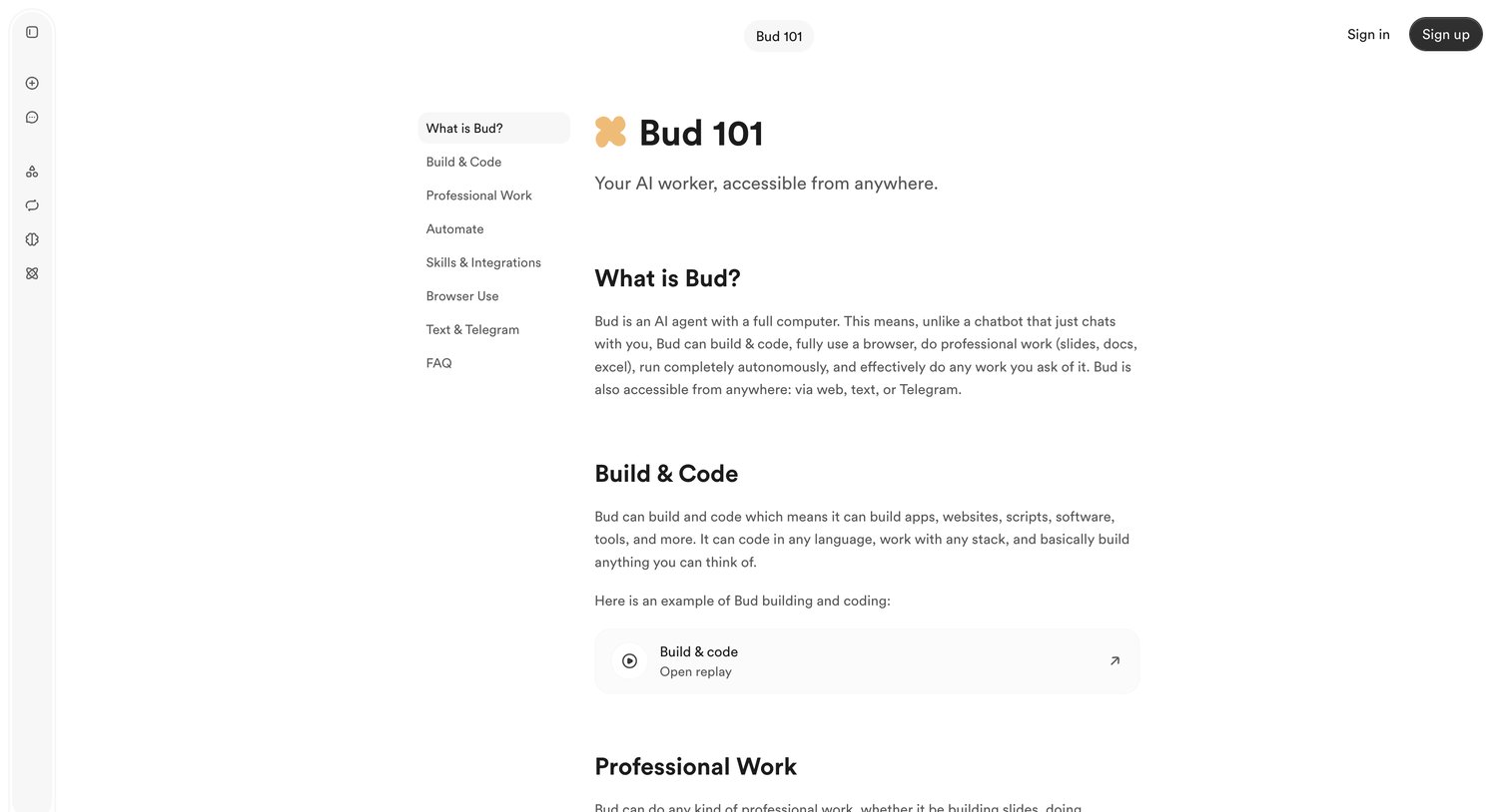 Bud - Bud 101 | Learn How Bud Works screen