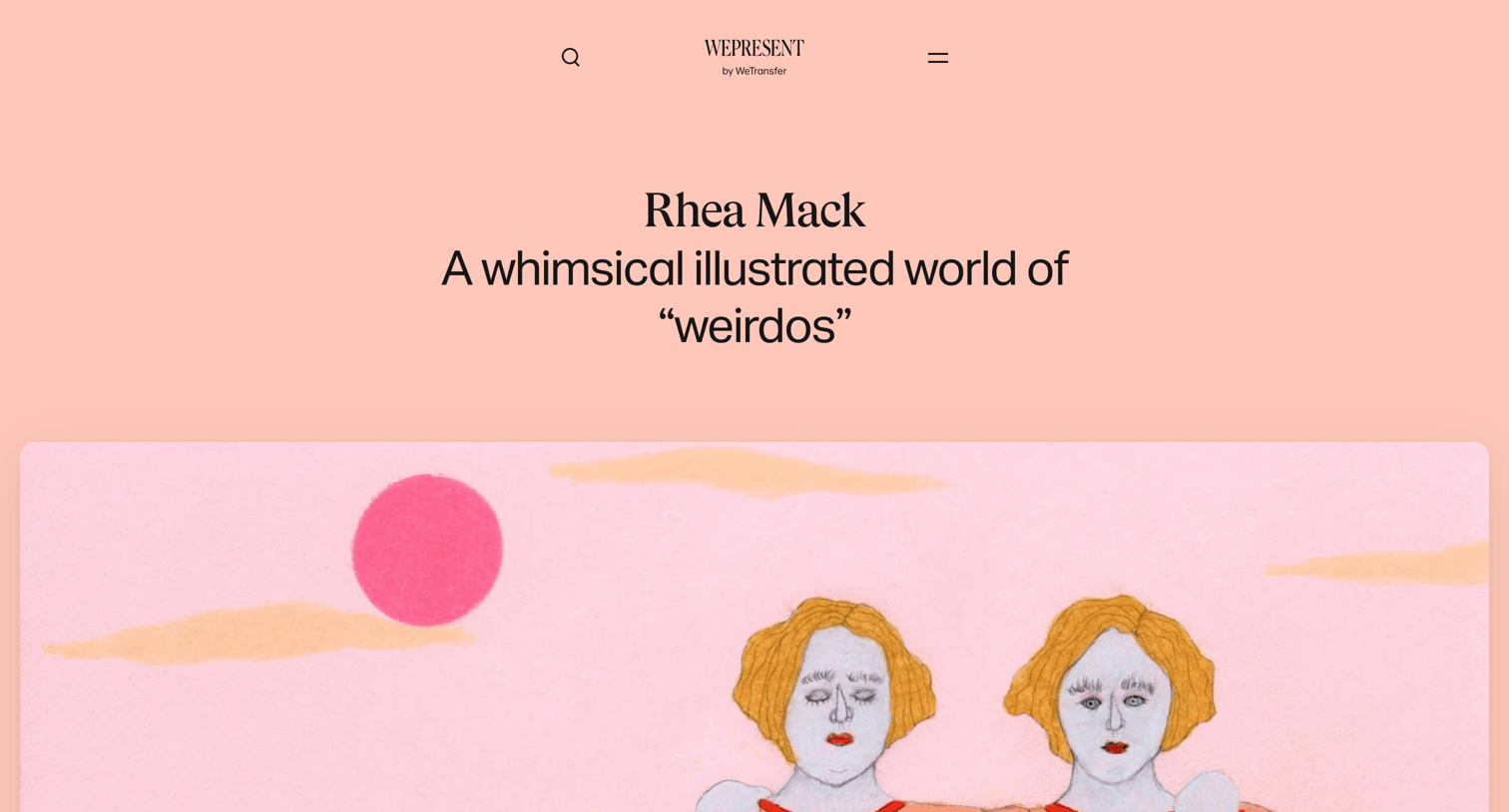 WeTransfer - WePresent | Inside Rhea Mack’s illustrated world of “weirdos” screen
