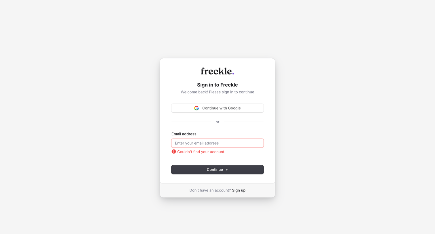 Freckle screen