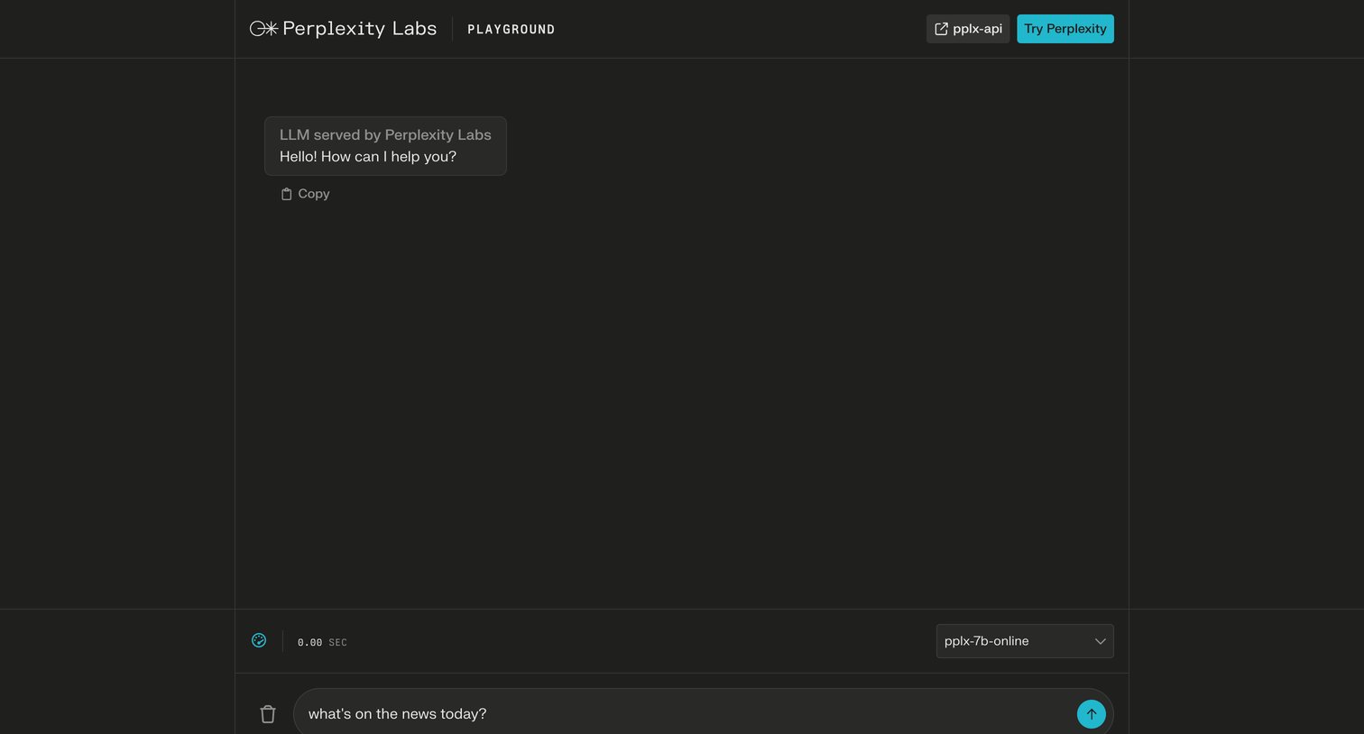 Perplexity - Perplexity Labs screen