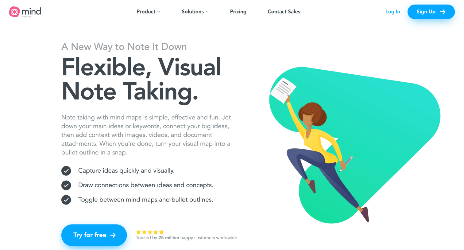 MindMeister - Note Taking with Mind Maps - MindMeister screen