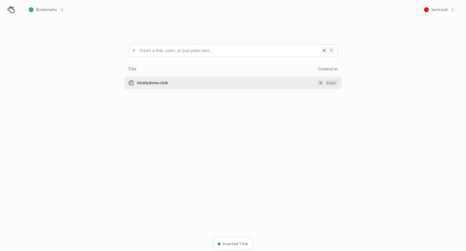 (Basic) Bookmarks - Bookmarks – Basic Bookmarks screen
