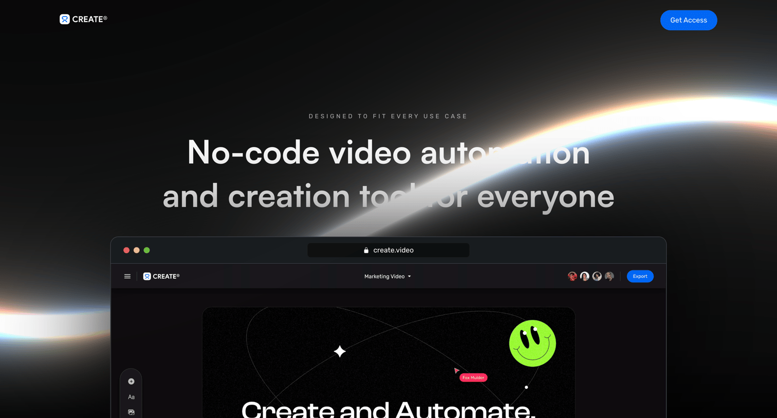 Create Video - Create Video - No-code video automation and creation tool for eve screen