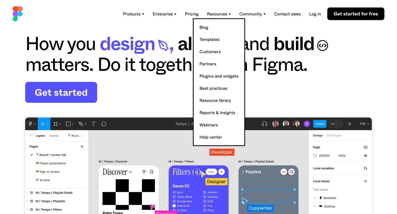 Figma - Figma The Collaborative Interface Design Tool screen