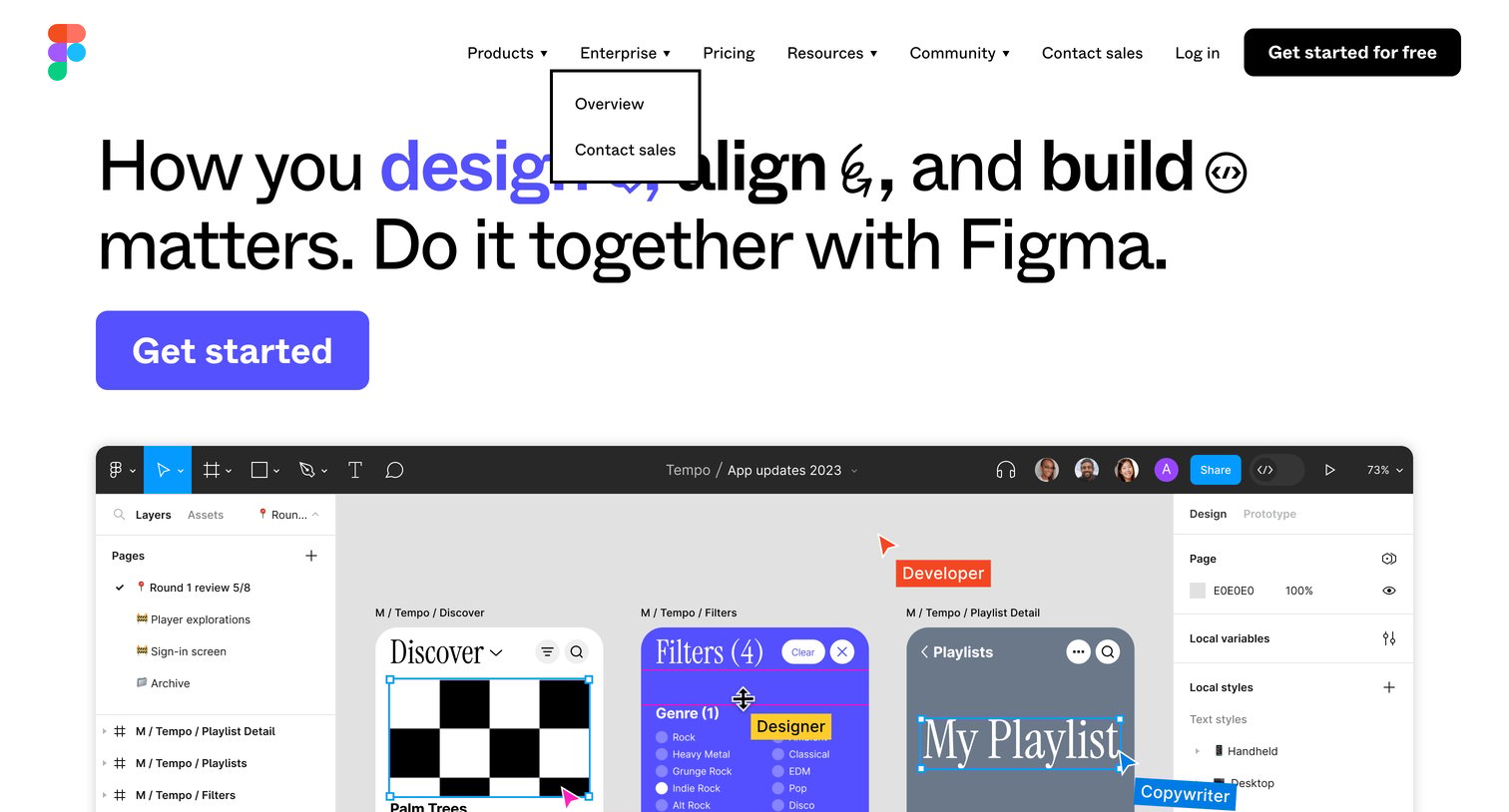 Figma - Figma The Collaborative Interface Design Tool screen
