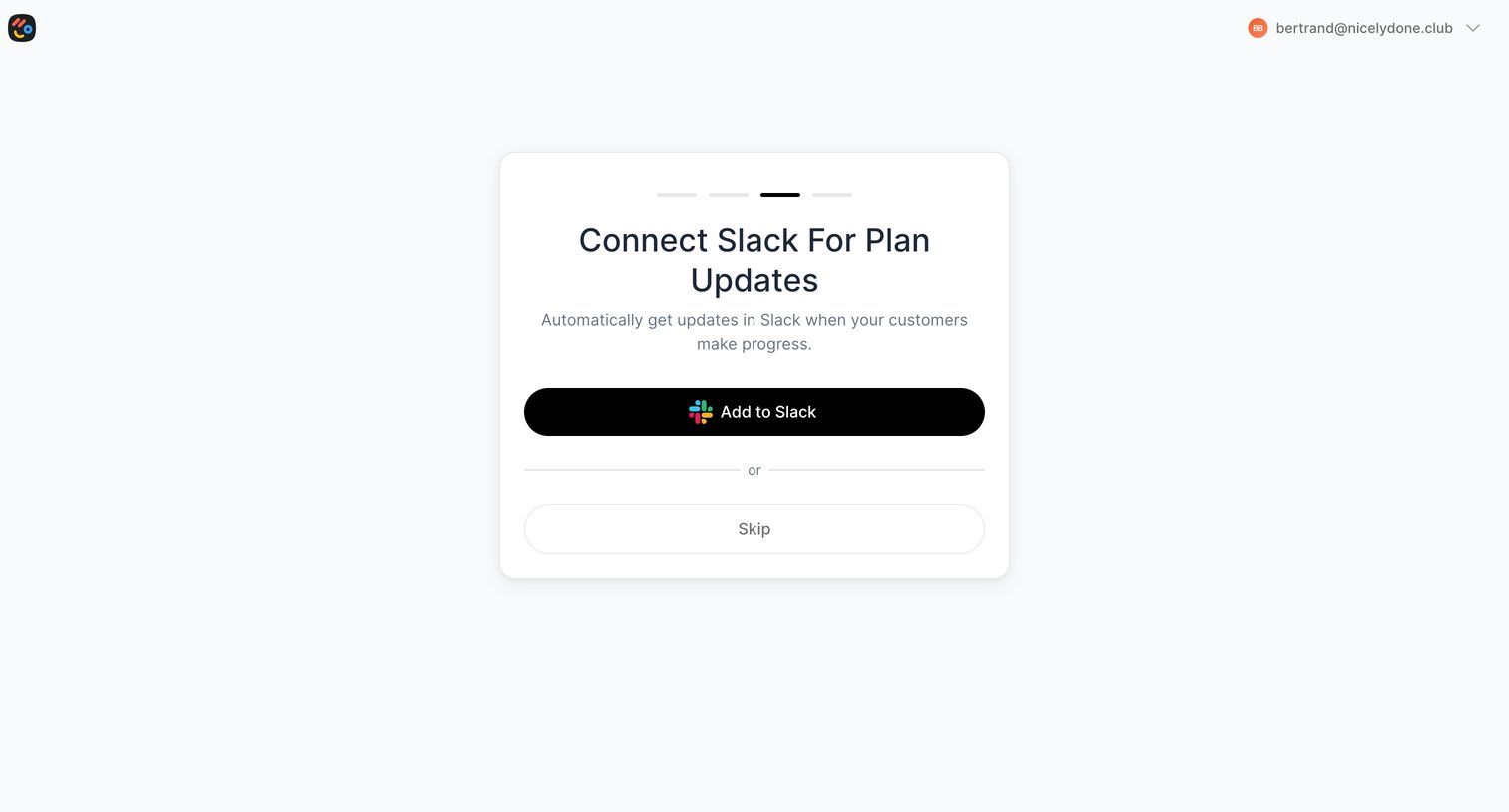 Arrows - Shared onboarding plans – Arrows.to screen