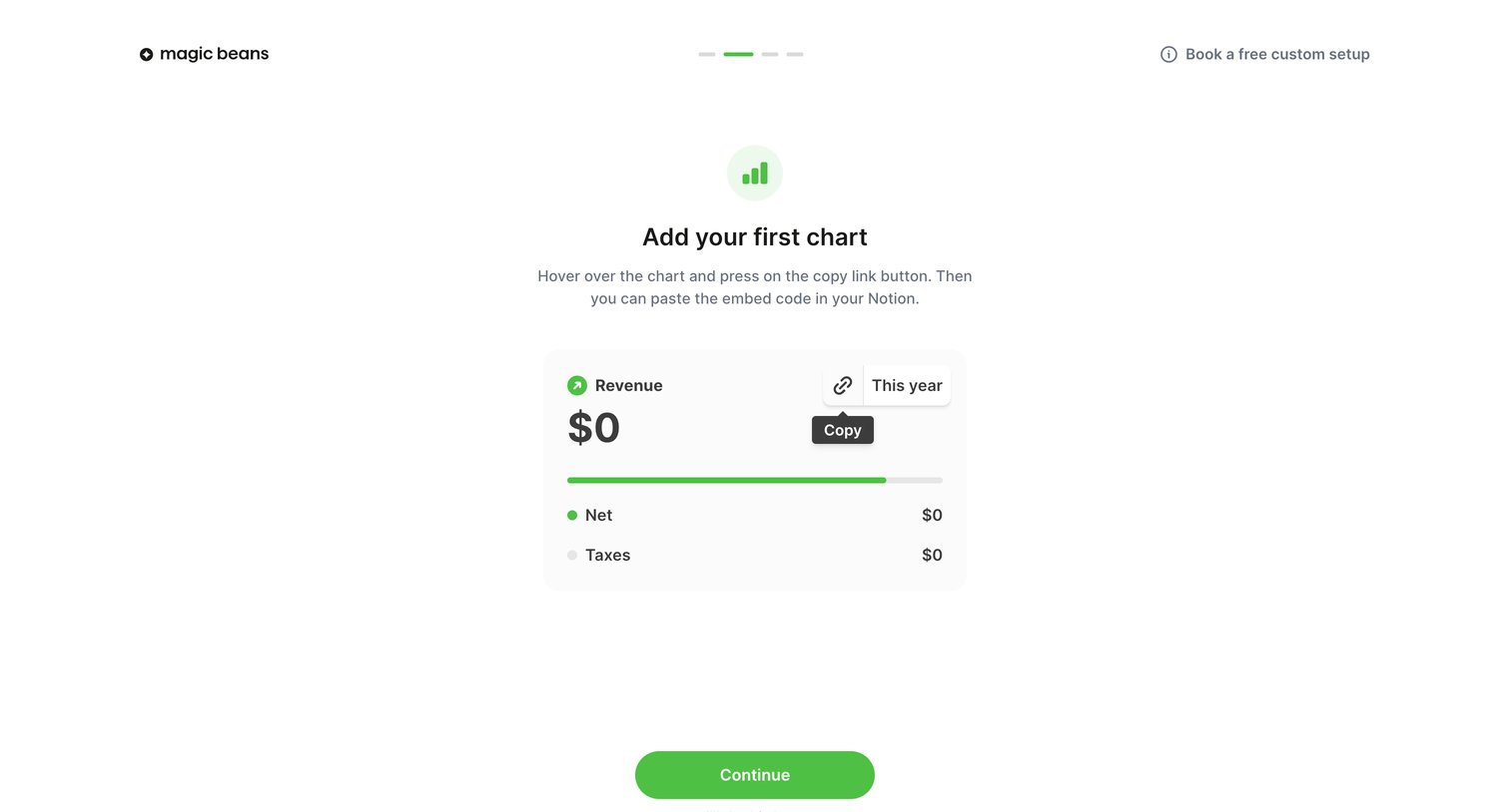 Magic Beans - Onboarding - Magic Beans screen