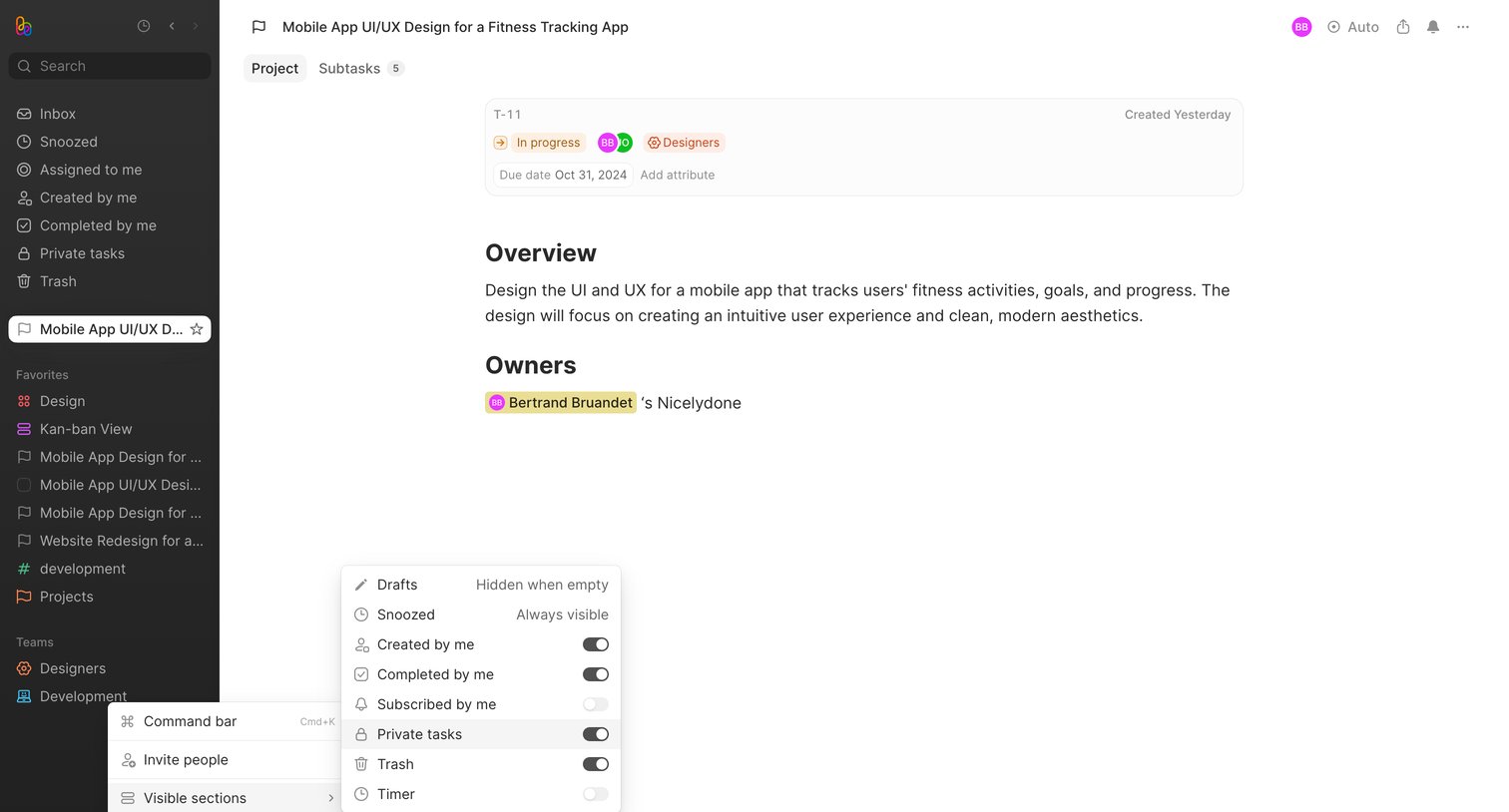 Height - T-11 - Mobile App UIUX Design for a Fitness Tracking App - Height screen