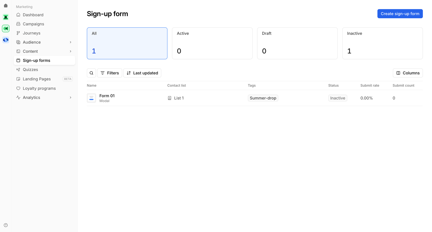 Bird - Sign-up form | Bird screen