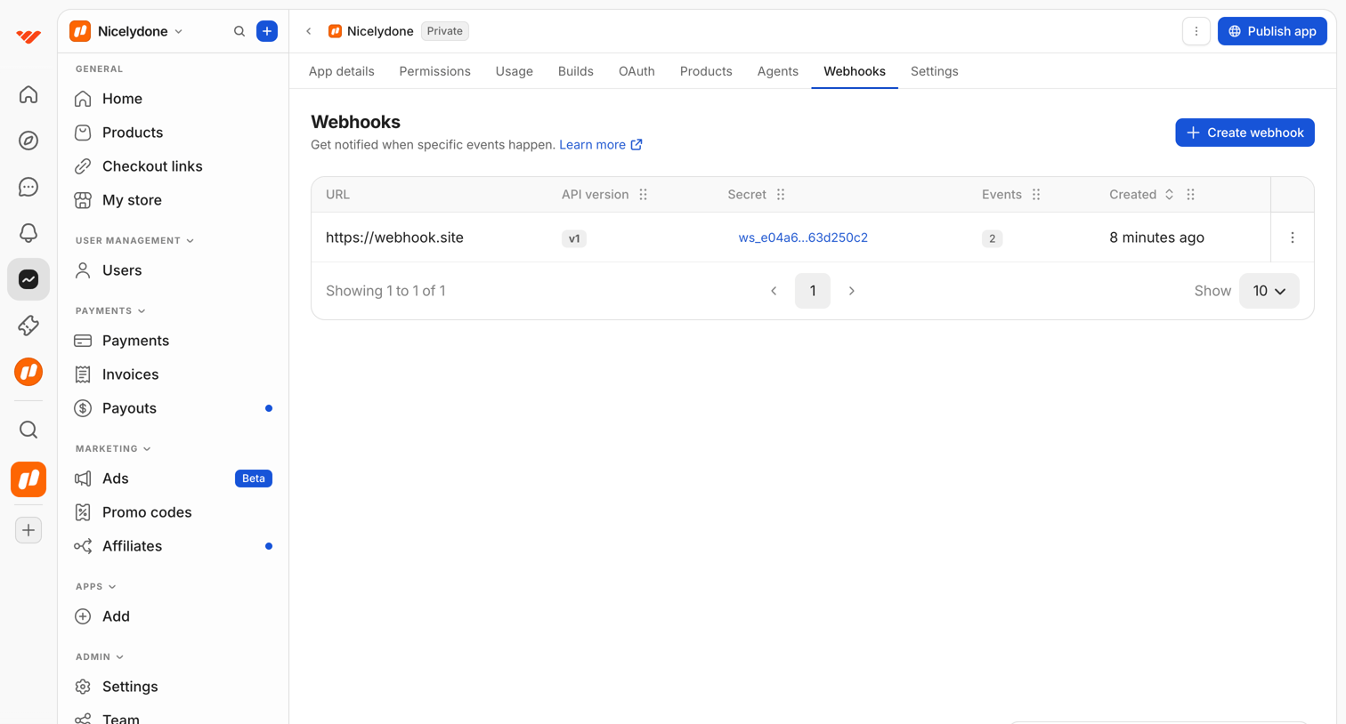Whop - Dashboard | Whop screen