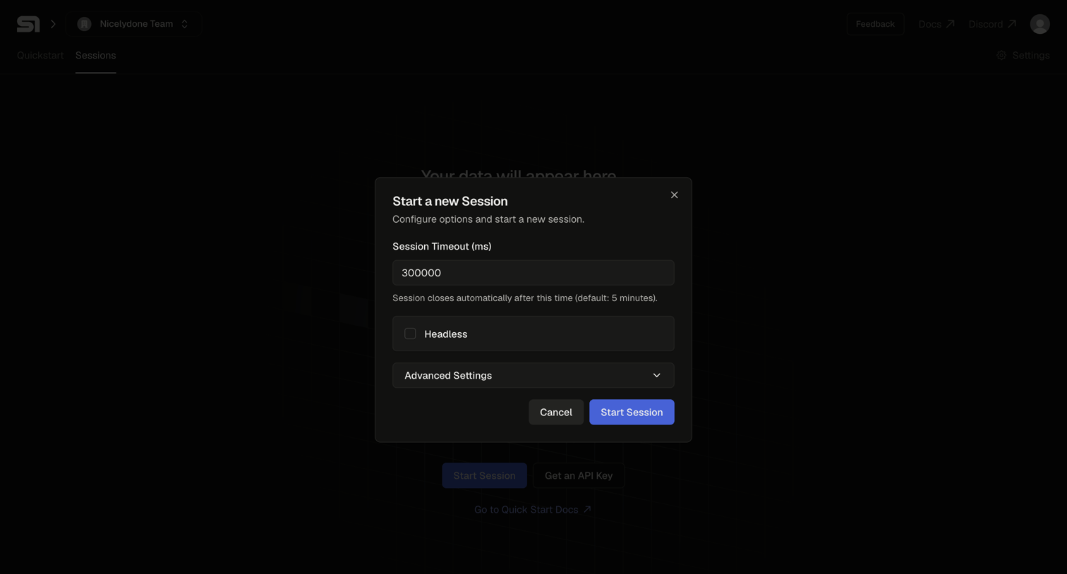 Steel - Steel | Open-source Headless Browser API screen