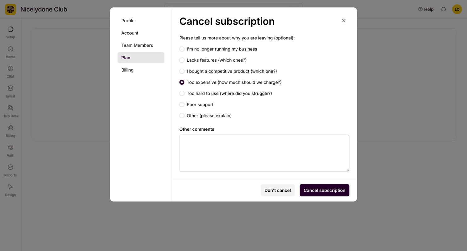 View All Chats from Outseta