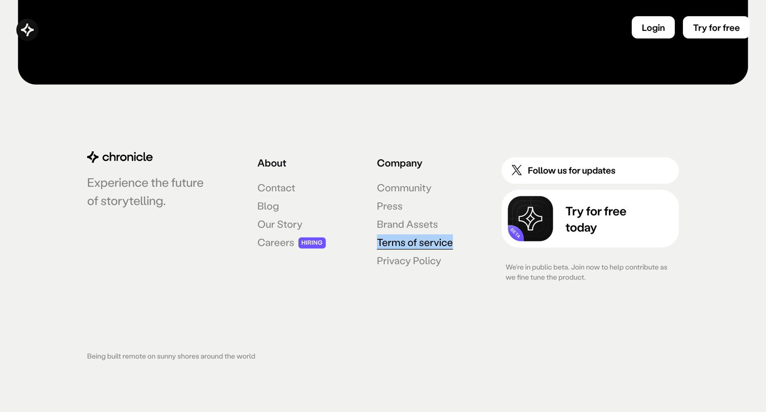 Chronicle - Chronicle Brand Assets screen