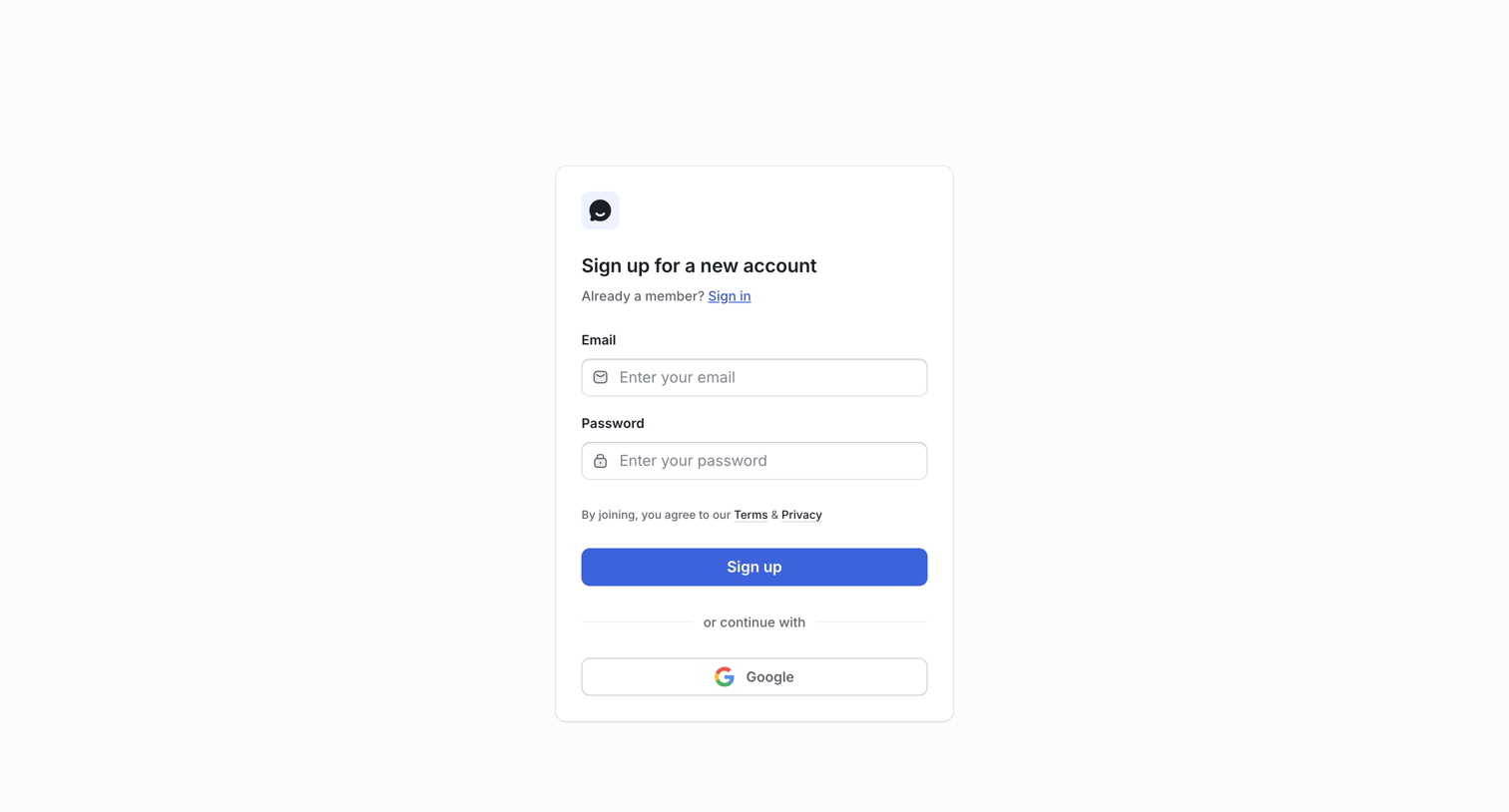 UserJot - Sign Up | UserJot screen