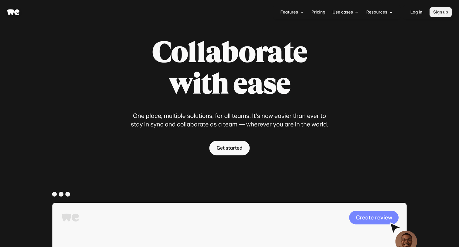 WeTransfer - File Collaboration | Team File Sharing WeTransfer screen