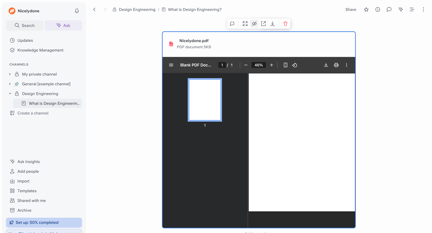 Slite - What is Design Engineering? screen