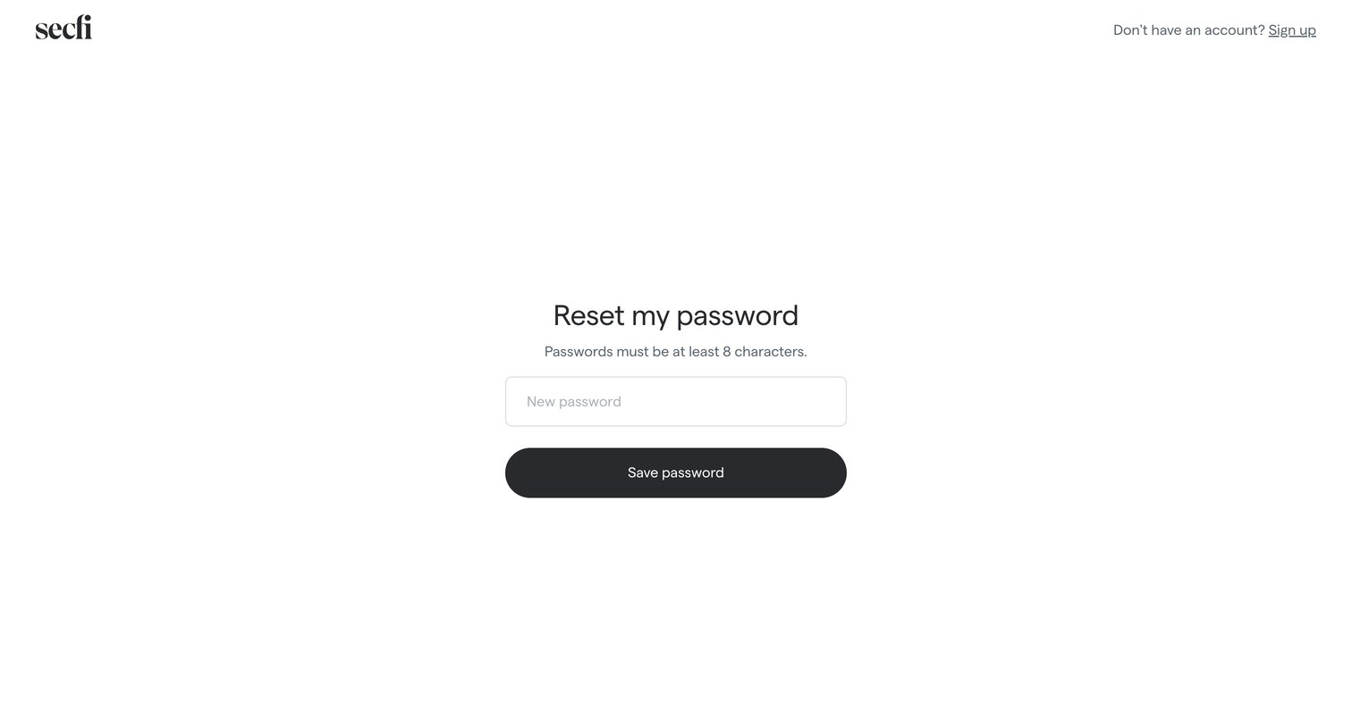 Secfi screen