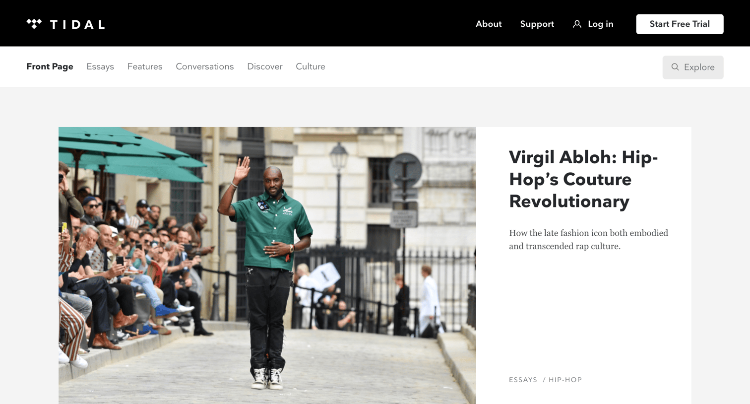 Tidal - TIDAL Magazine screen