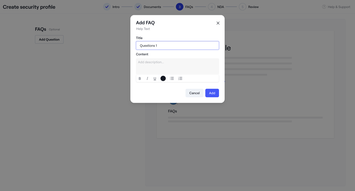 Dock - Dock · Settings screen