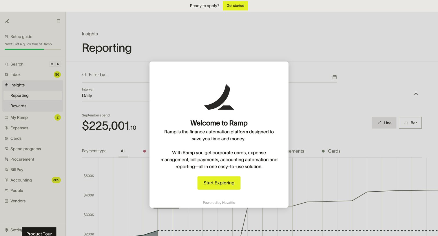 Ramp - Ramp Demo - Welcome To Ramp | Ramp screen