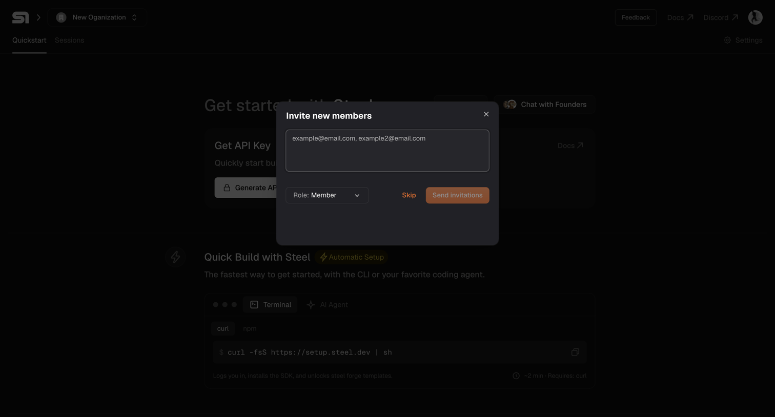 Steel - Steel | Open-source Headless Browser API screen