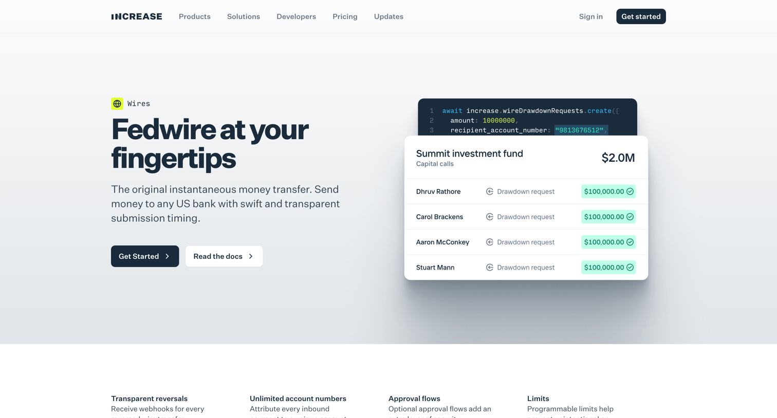 Increase - Wires — Increase screen
