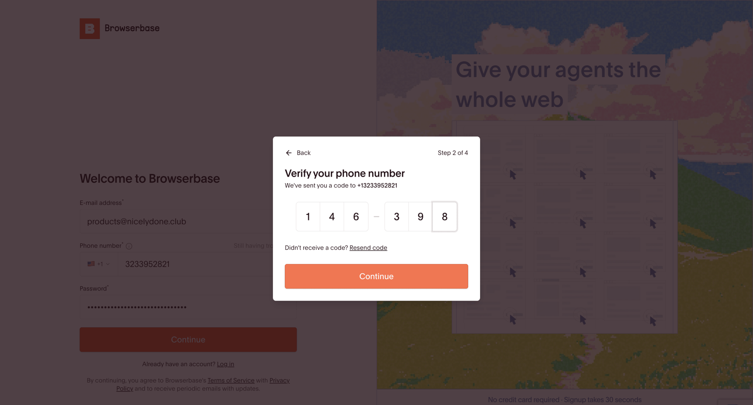 Browserbase - Browserbase - Headless Web Browser API screen