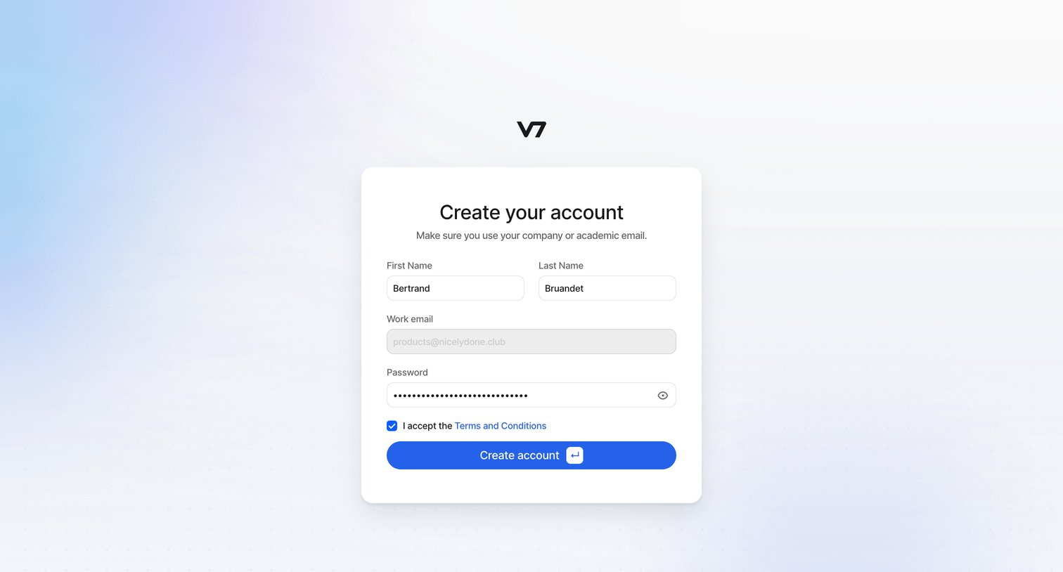 V7 - V7 Darwin screen