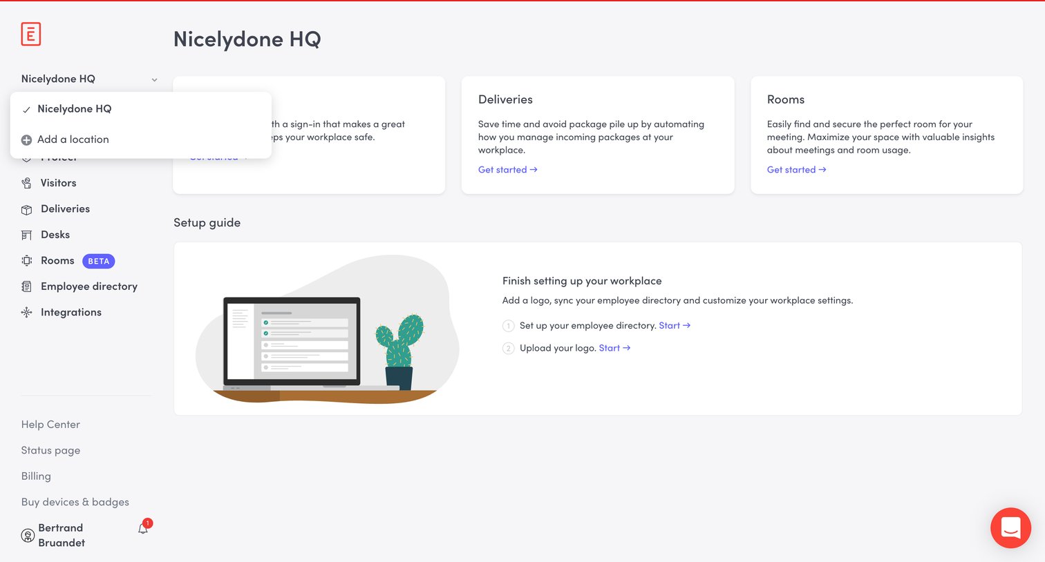 Envoy - Home · Envoy screen