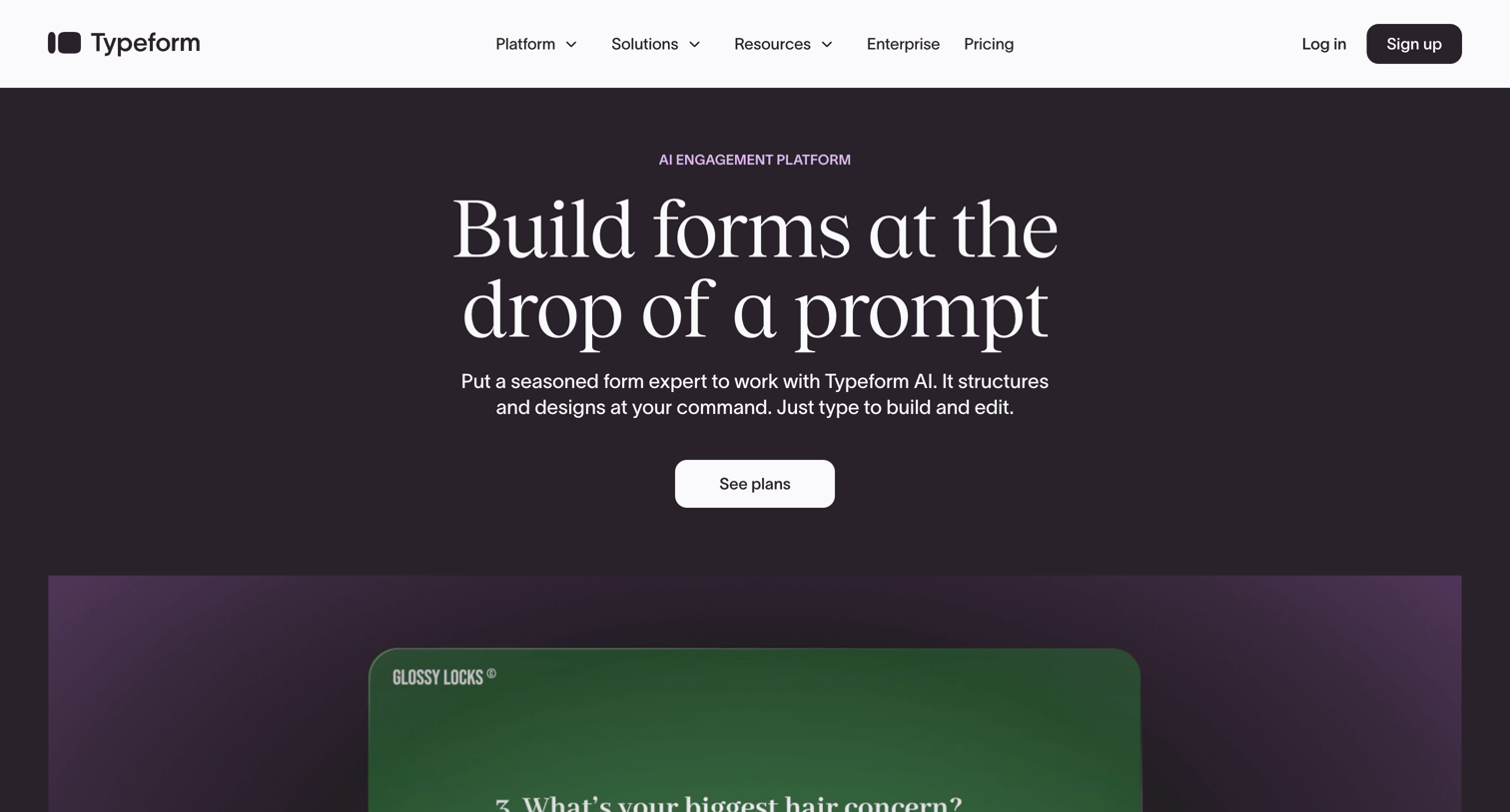 Typeform - Typeform People-Friendly Forms and Surveys screen