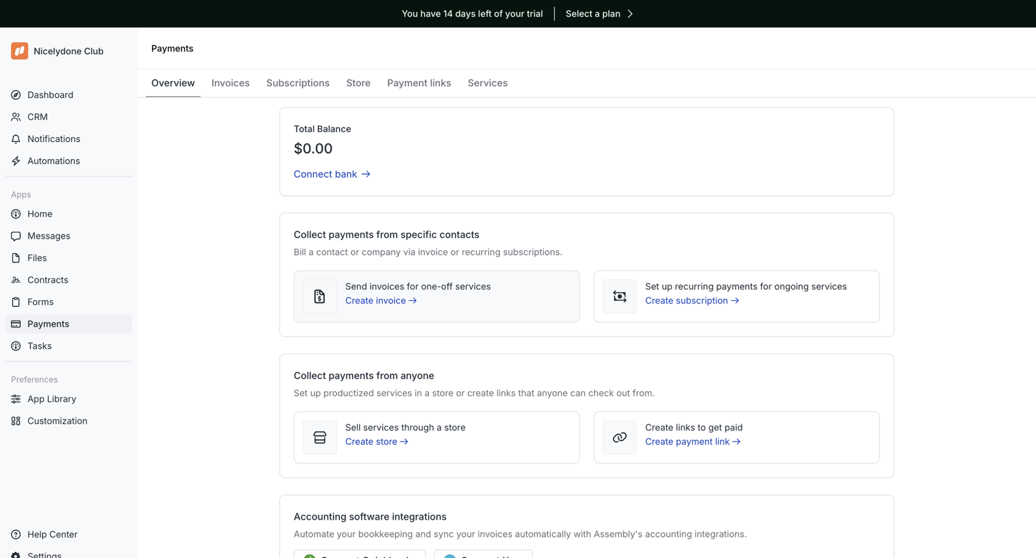 Assembly AI App Builder - Assembly Dashboard – Nicelydone Club screen