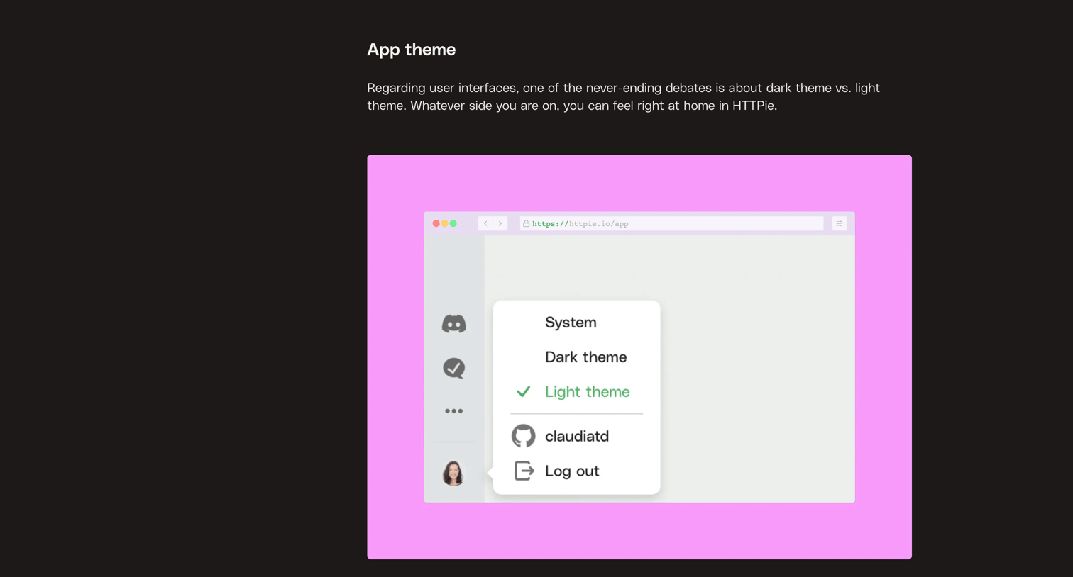 Httpie - HTTPie for Web | Desktop docs #3 screen