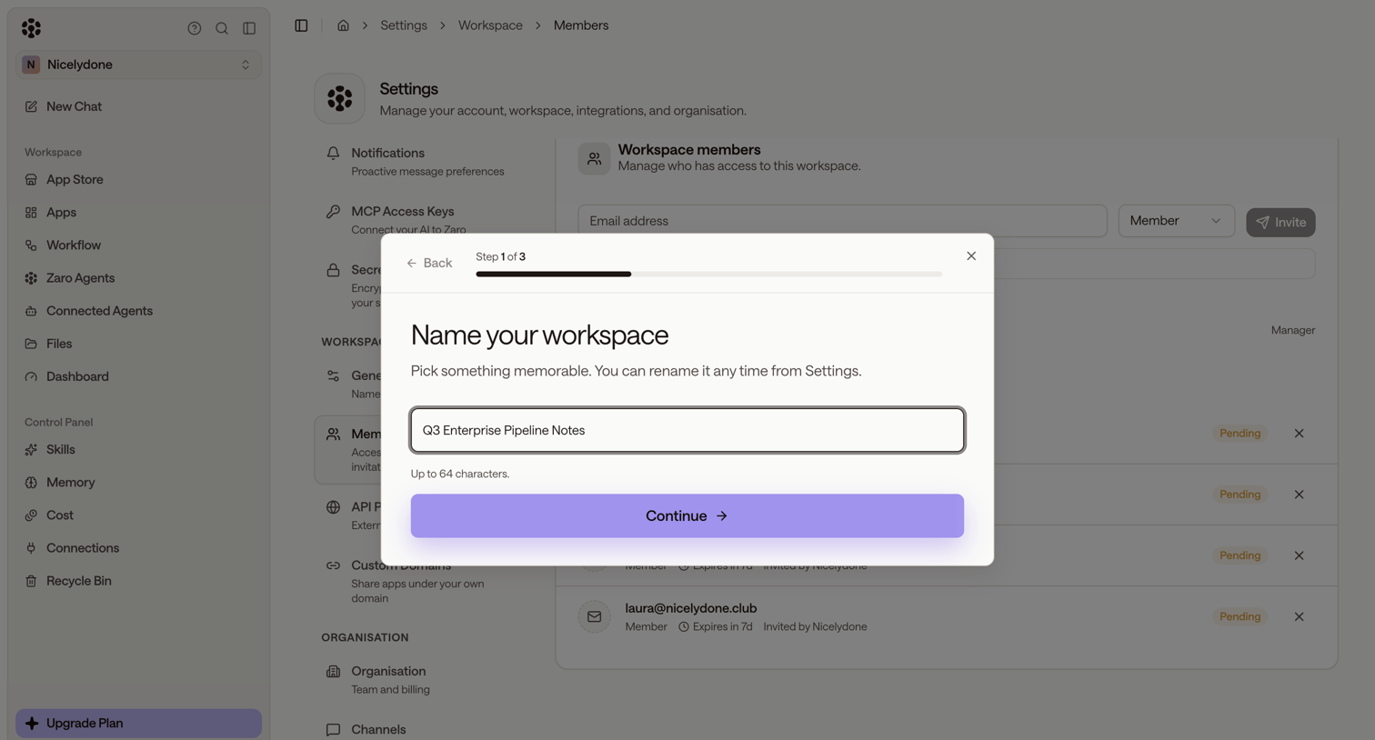 Zaro - Zaro - The Context Layer for Enterprise AI screen