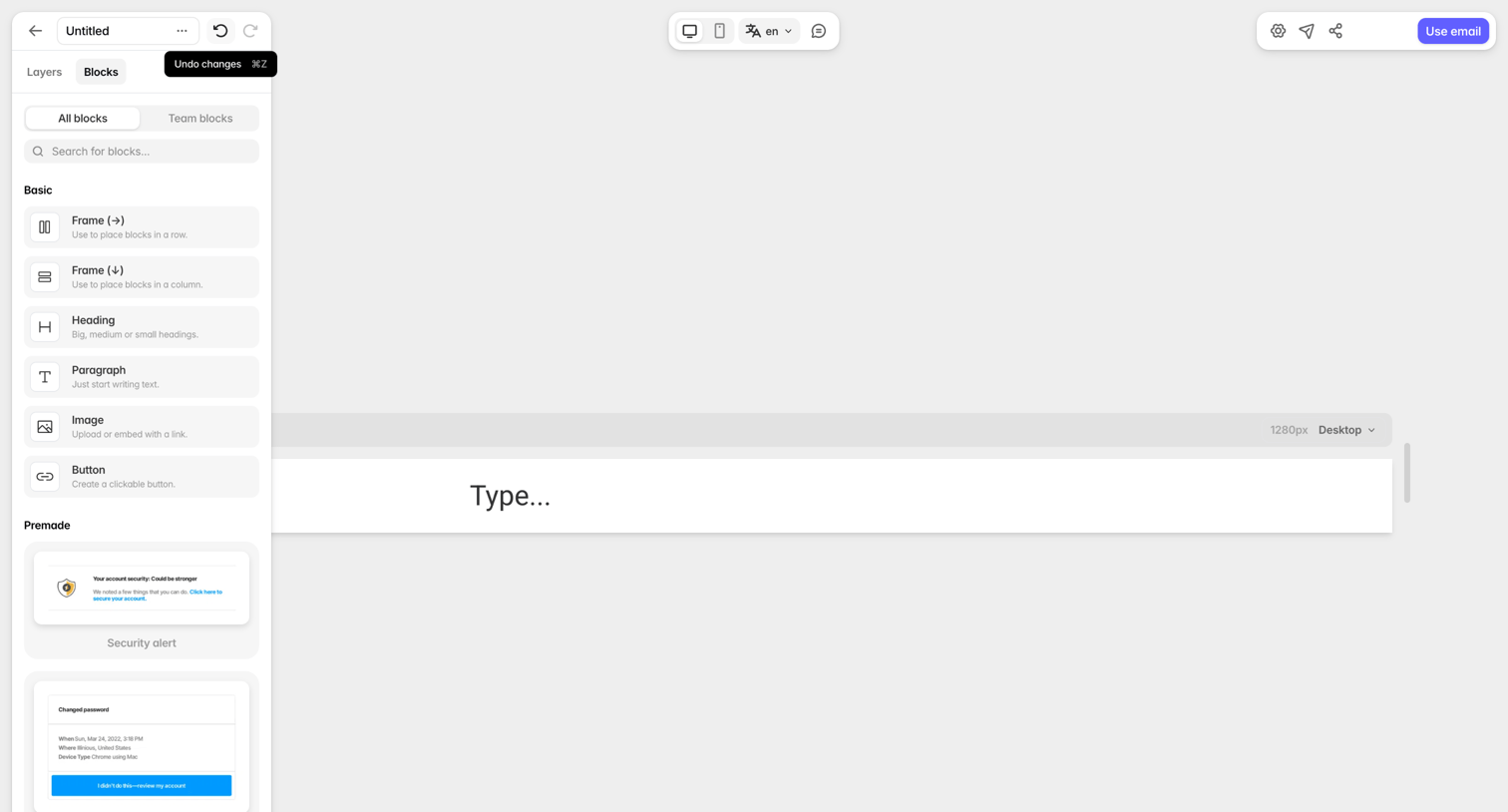 Tabular - Editor — Tabular screen