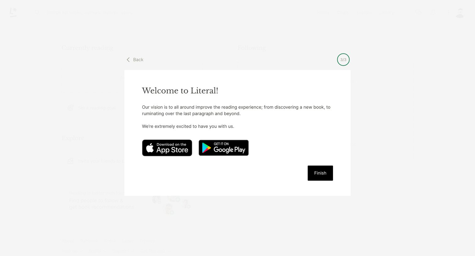 Literal - Literal.club | Track your reading and discover new books screen