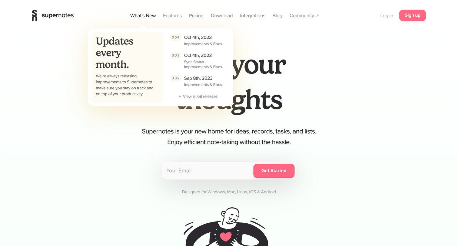 Supernotes - Supernotes | The best collaborative note-taking app screen