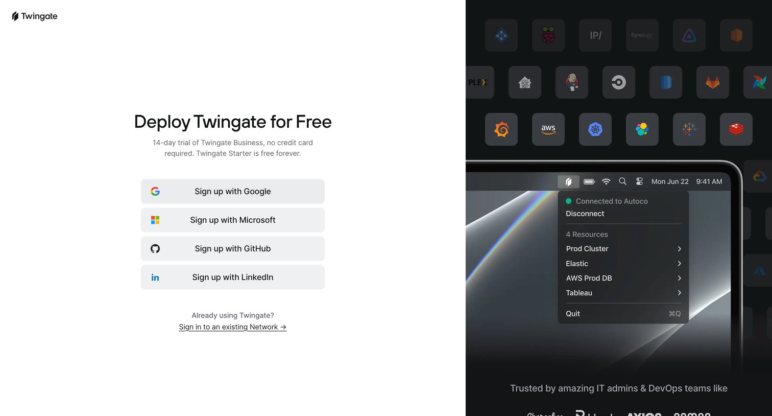 Twingate screen