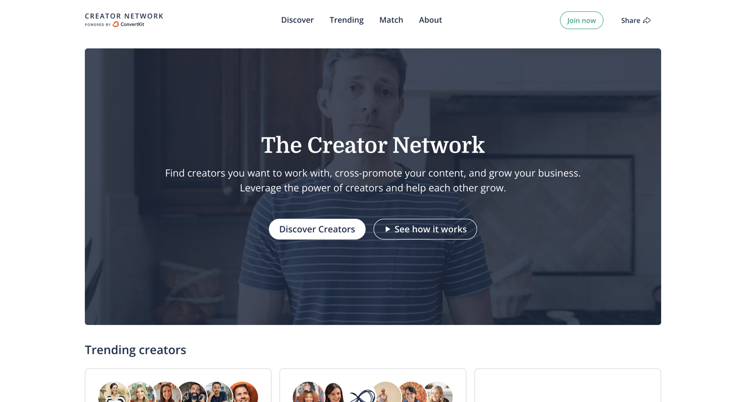 Kit - Find Creators. Make Connections. Get Recommended. Grow Together. screen
