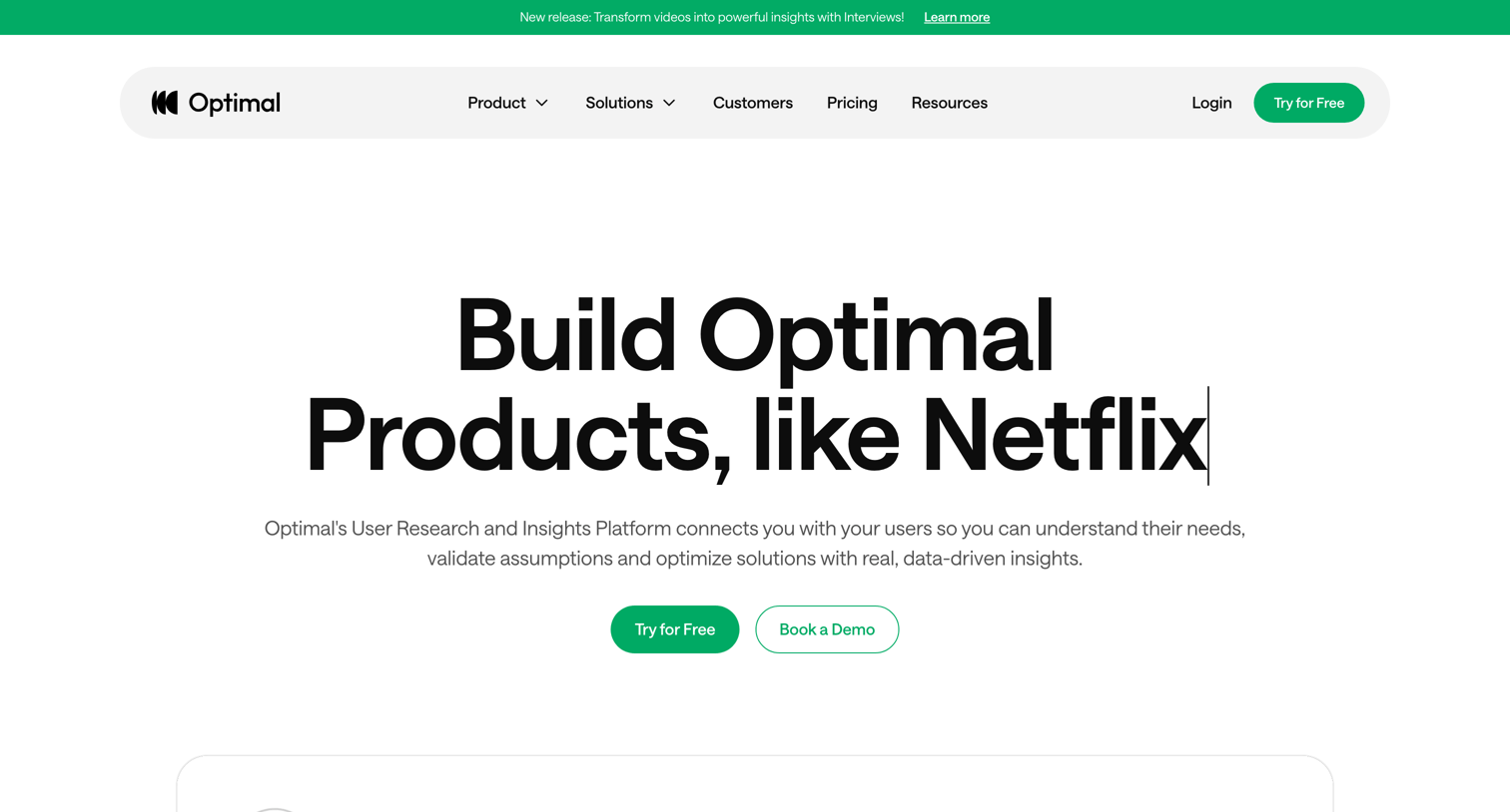 Optimal - UX Research & Design Testing Platform Optimal Workshop screen
