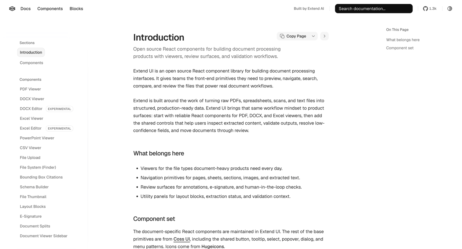 Extend - Introduction - Extend UI screen