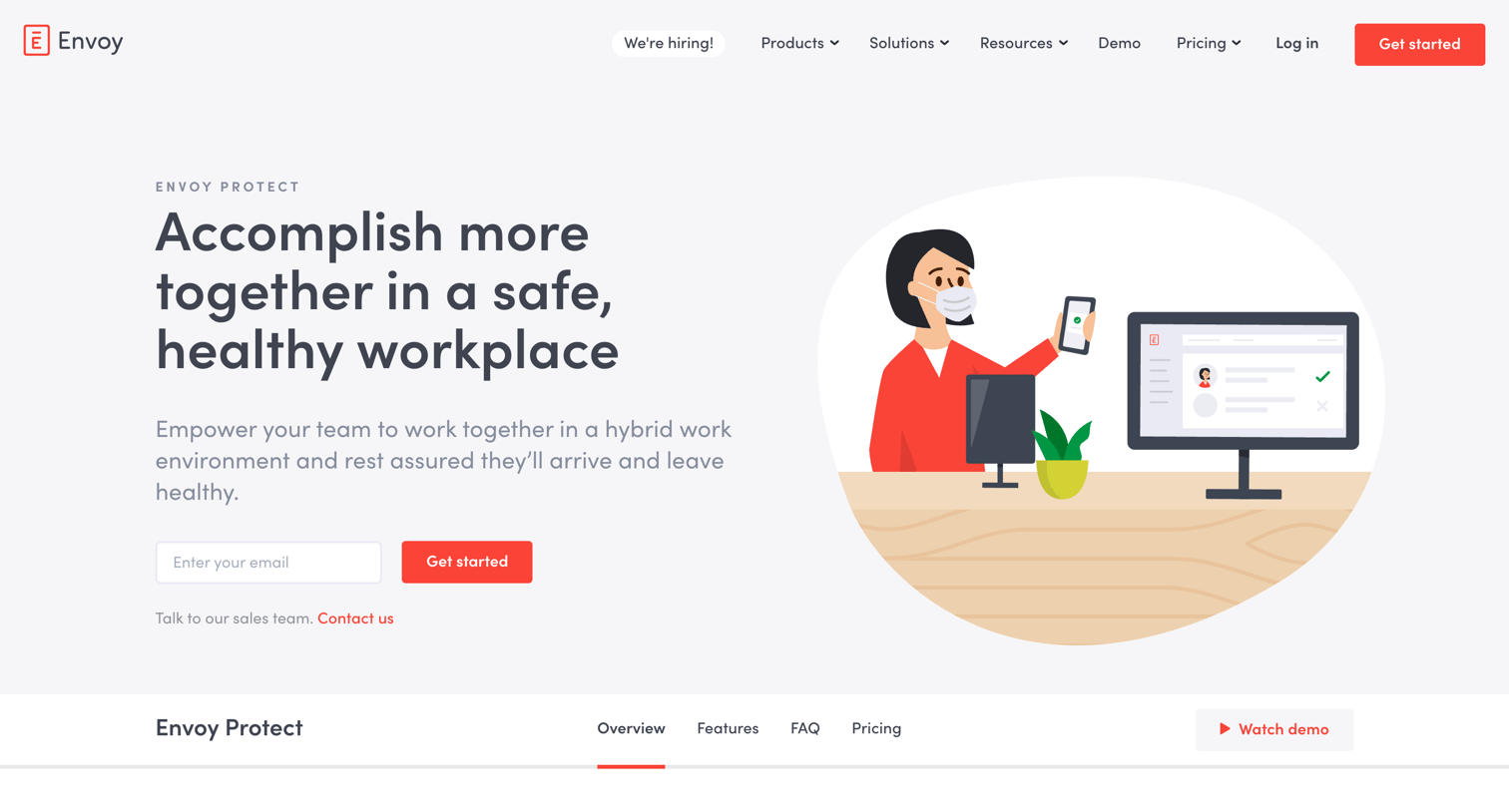 Envoy - Envoy Protect Keep Employees Safe During COVID-19 | Envoy screen