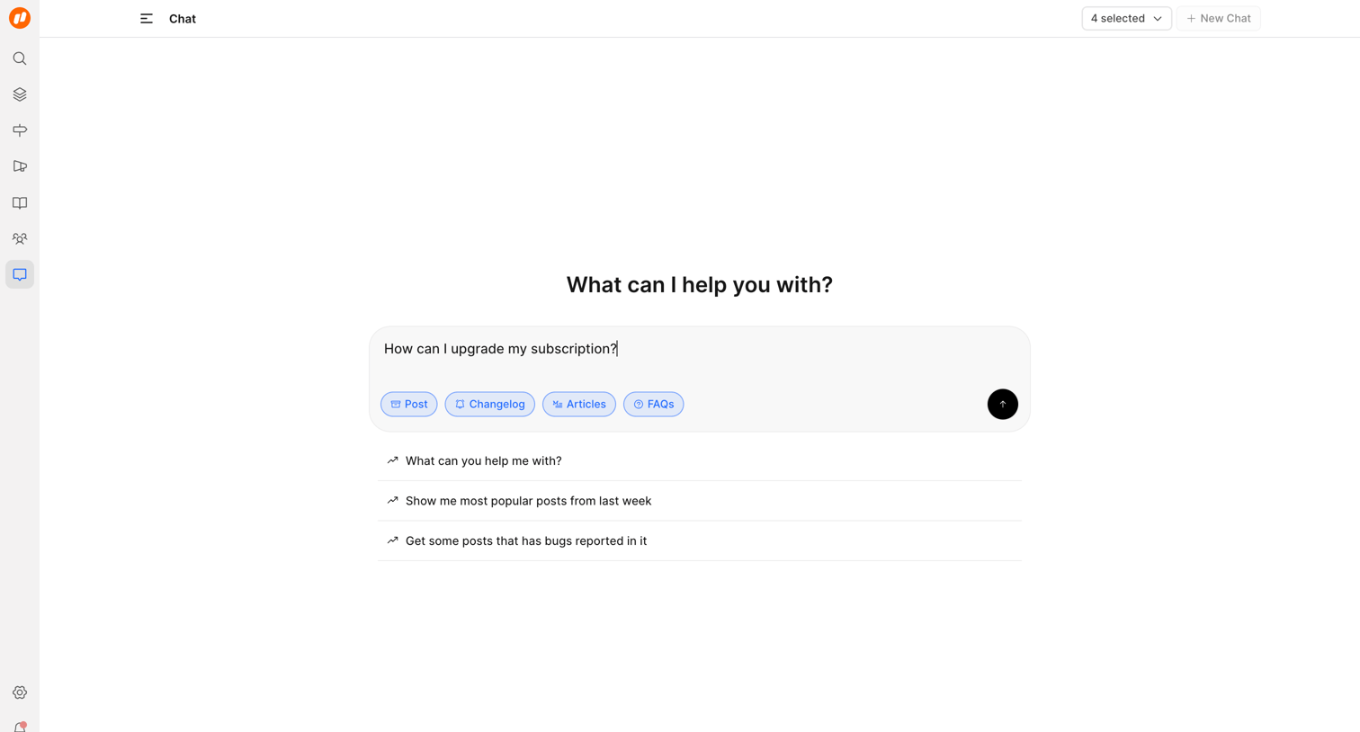 FeatureOS - Chat | Nicelydone screen