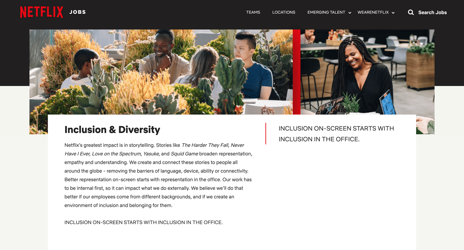 Netflix - Netflix Jobs screen