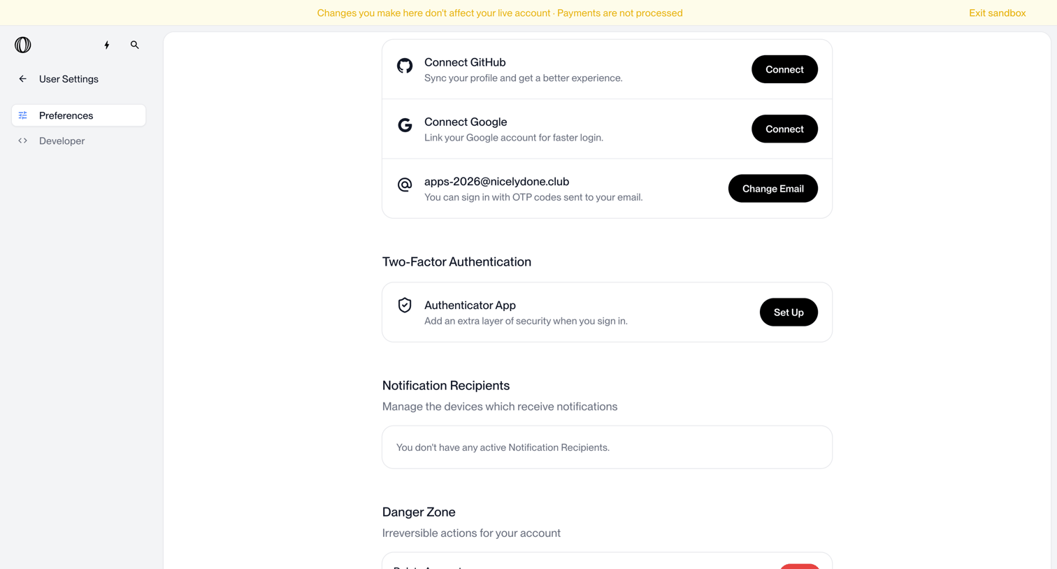 Polar - Preferences | Polar screen