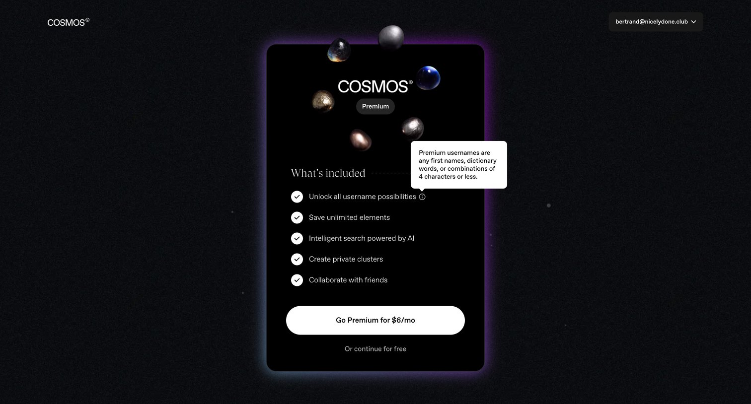 Cosmos - Onboarding from Cosmos