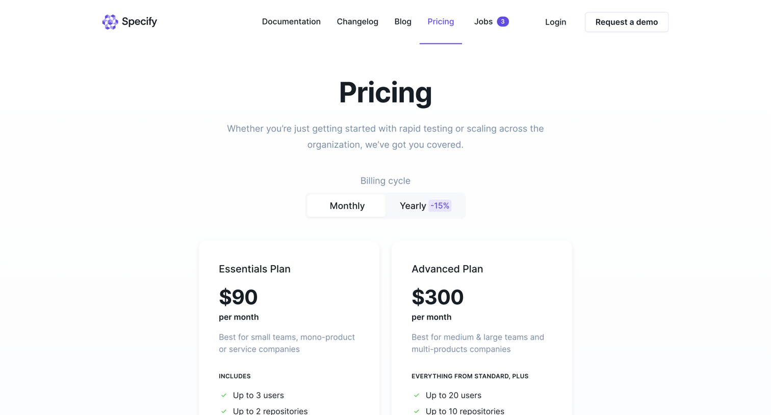 Specify - Specify | Design Data Platform DDP screen