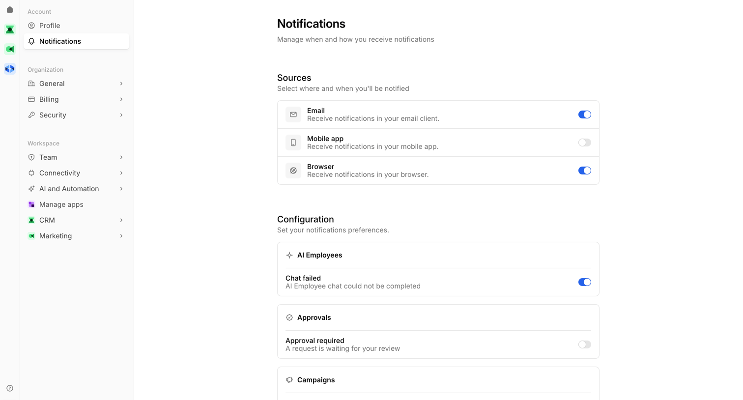Bird - Notifications | Bird screen