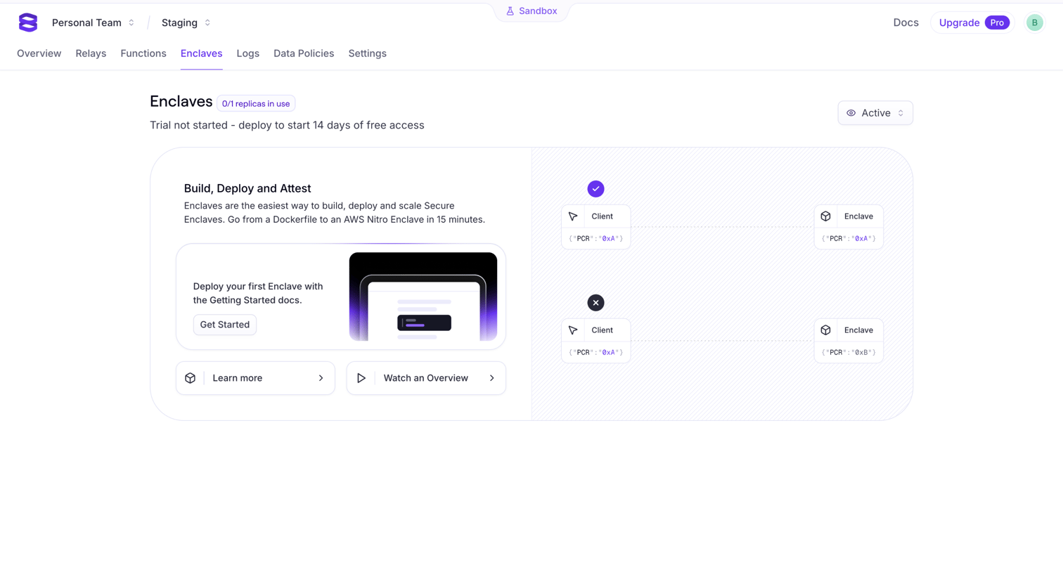 Evervault screen