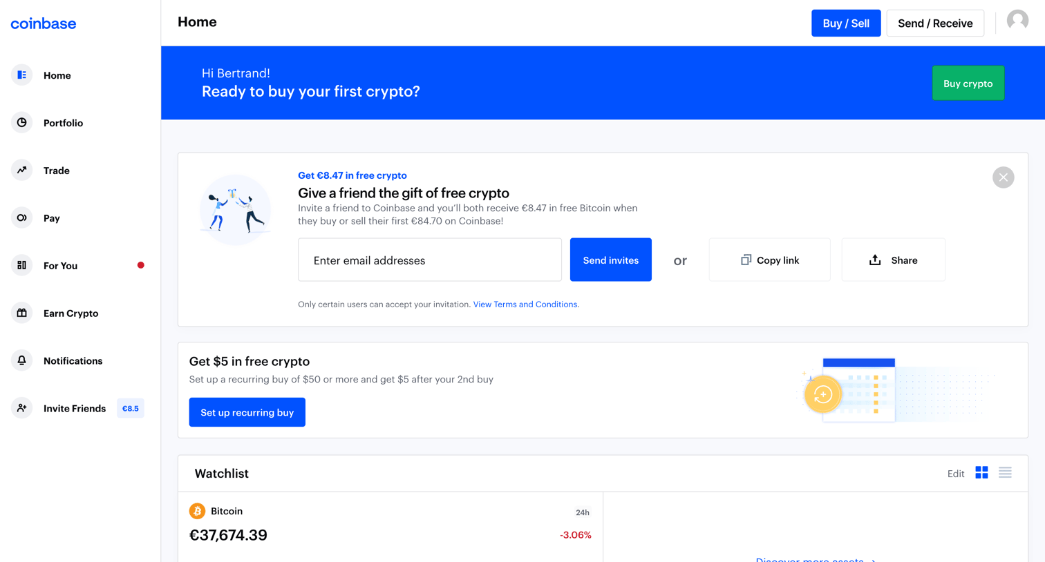 Coinbase from Coinbase