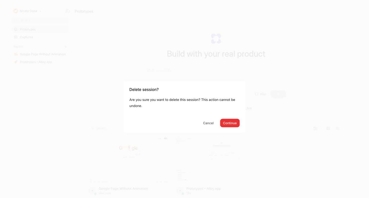 Prototypes from Alloy
